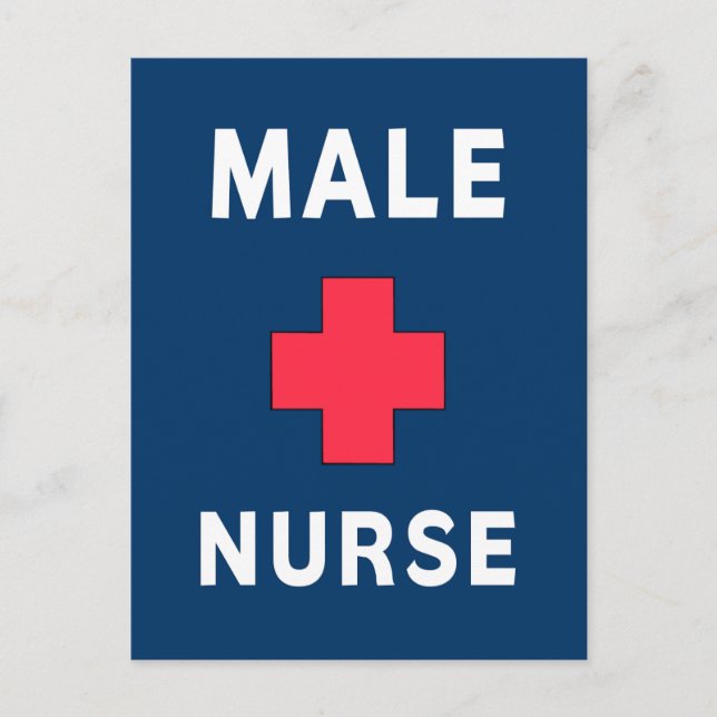 Male Nurse Postkarte (Vorderseite)