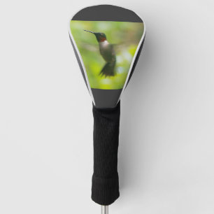 Male Ruby Throat Hummingbird Golf Headcover