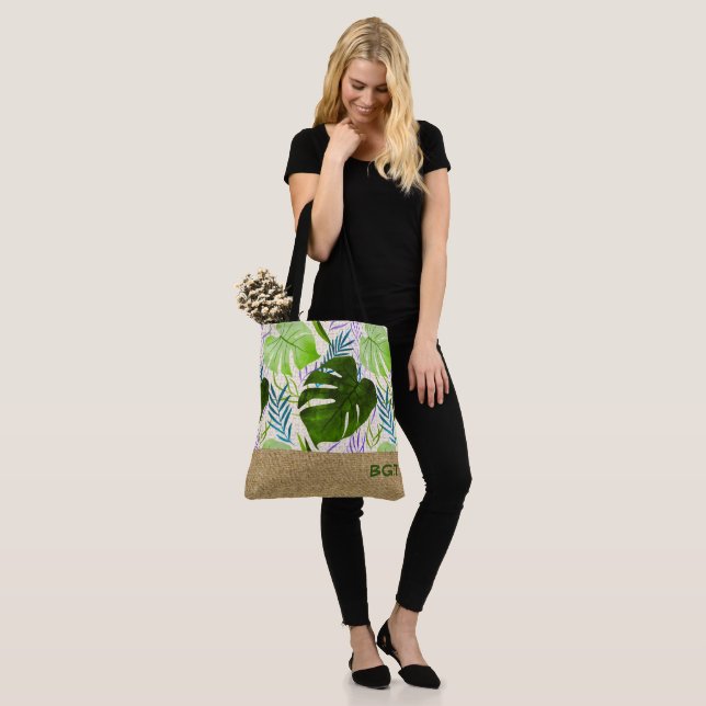Maleah Monstera Tropical Hawaiian Colorblock Green (Am Model)