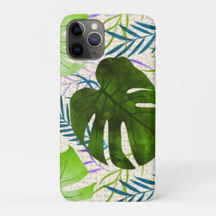 Maleah Monstera Tropisch Hawaiian Aquarell-Grün Case-Mate iPhone Hülle