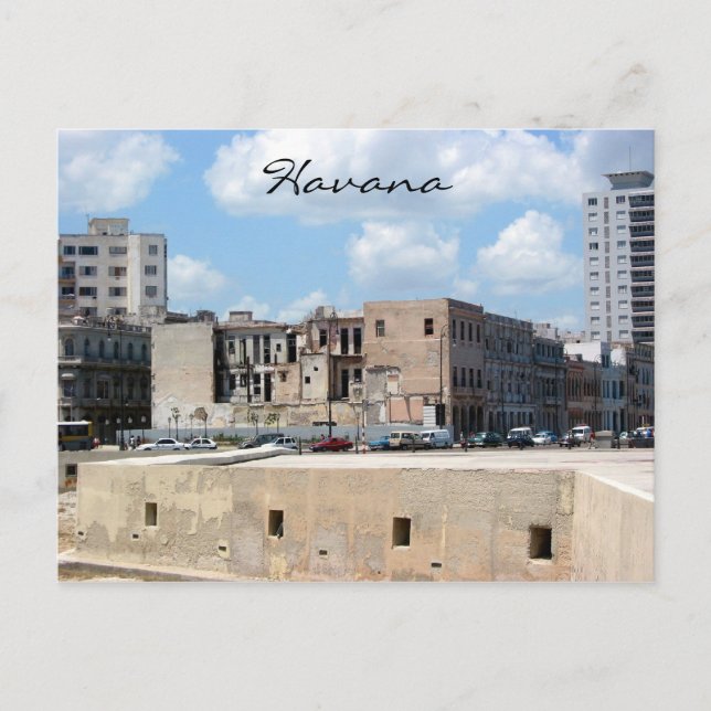 Malecon-Habana-Ansicht Postkarte (Vorderseite)