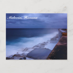 Malecon in Havanna, kubanische Postkarte