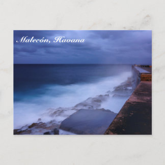 Malecon in Havanna, kubanische Postkarte