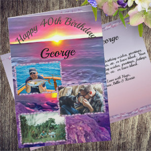 Malecon Sunset Birthday 0911 Karte