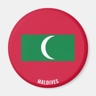Malediven Flag Charming Patriotic Magnet