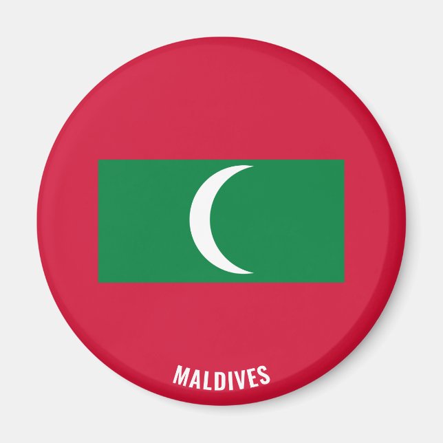 Malediven Flag Charming Patriotic Magnet (Vorne)