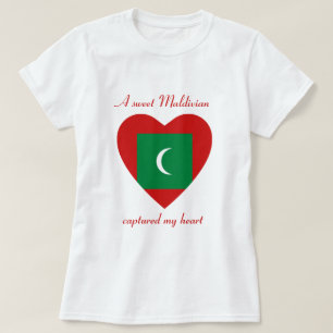 Malediven Flag Sweetheart T - Shirt