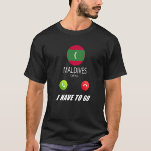 Malediven-Flagge Souvenir Malediven Rufen An Ist A T-Shirt