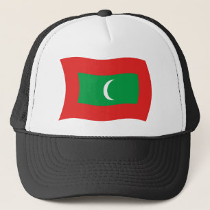 Malediven-Flaggenmütze Truckerkappe