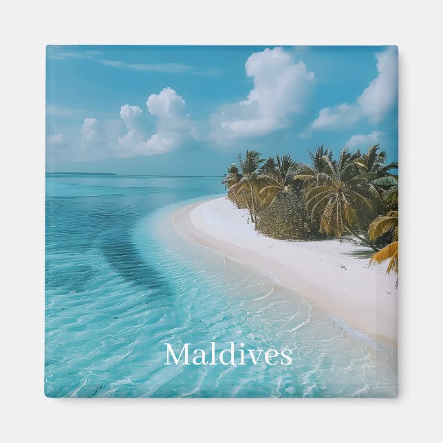 Malediven-Foto  Magnet (Vorne)