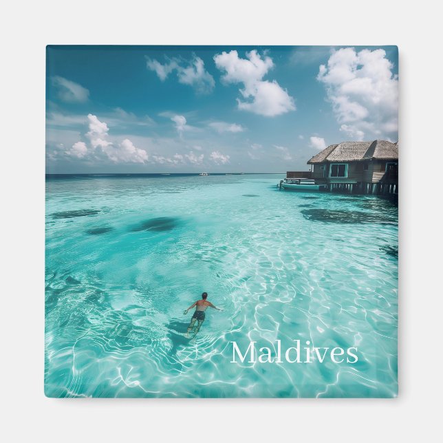 Malediven-Foto  Magnet (Vorne)