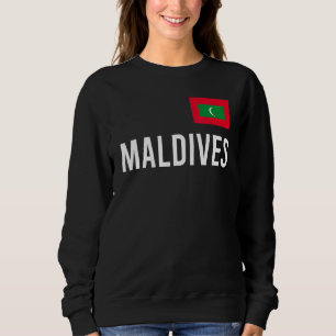 Malediven Frauen Männer Kinder Malediven-Flagge So Sweatshirt