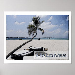 Malediven - Hauptstrand - Poster