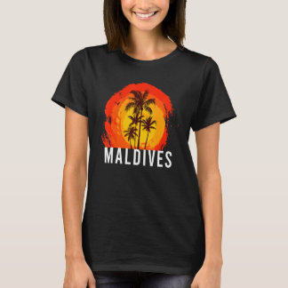 Malediven I Palms I Maldives Diver Vacationer Tour T-Shirt