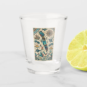 Malediven Indischer Ozean Schnapsglas