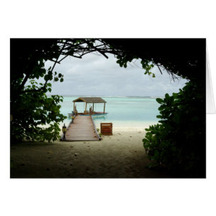 Malediven-Insel-Boot