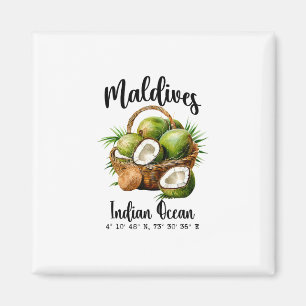 Malediven Kokosnuss Indischer Ozean Tropeninsel Gp Magnet