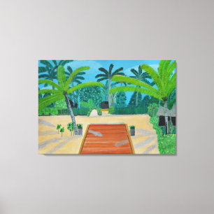Malediven Leinwand Art