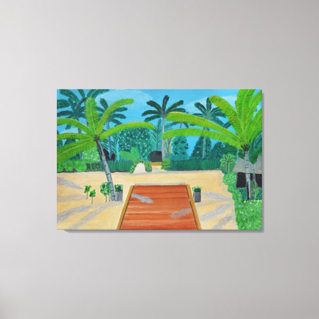 Malediven Leinwand Art (Vorderseite)