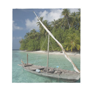 Malediven, Nord-Male-Atoll, Insel Kuda Notizblock
