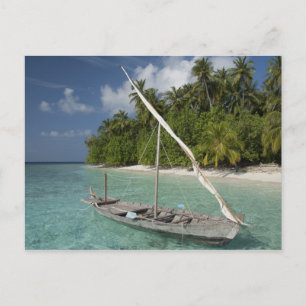 Malediven, Nord-Malé-Atoll, Insel Kuda Postkarte