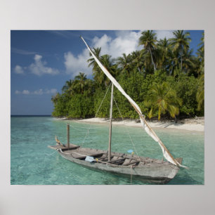 Malediven, North Male Atoll, Insel Kuda Poster