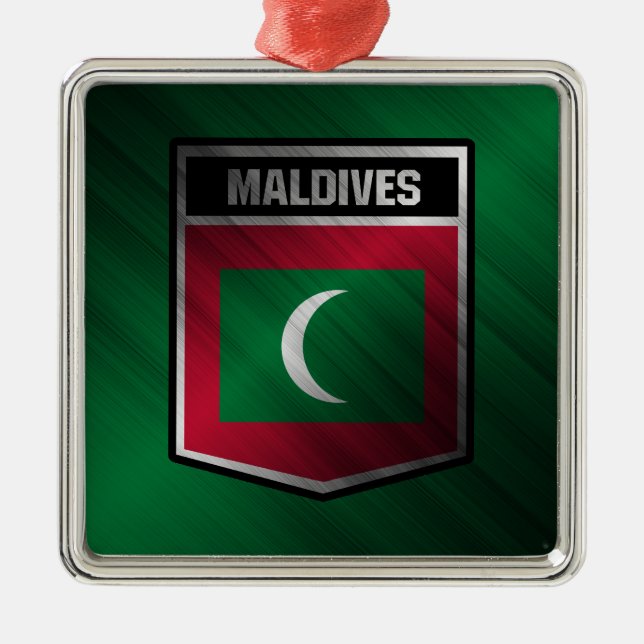 Malediven Ornament Aus Metall (Vorne)