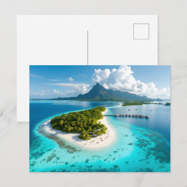 Malediven Postkarte (Vorne/Hinten)