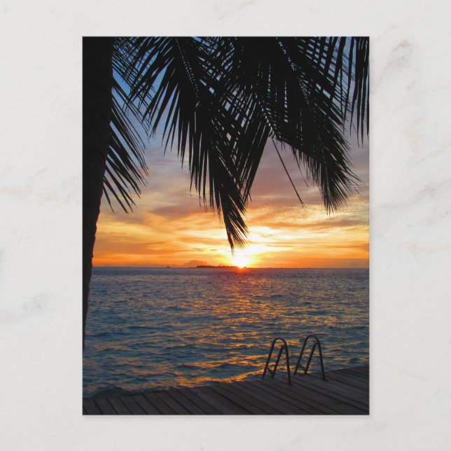 Malediven Postkarte (Vorderseite)