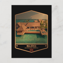 Malediven Postkarte