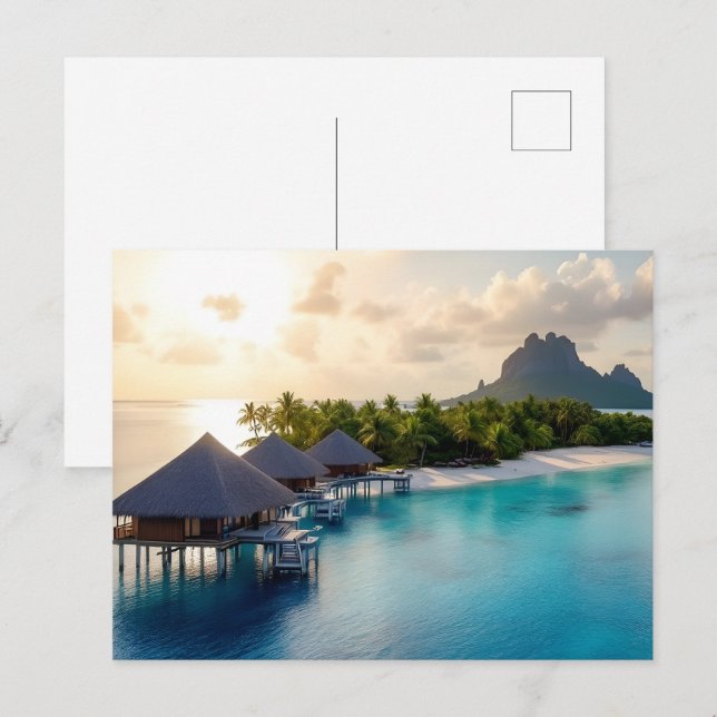 Malediven Postkarte (Vorne/Hinten)