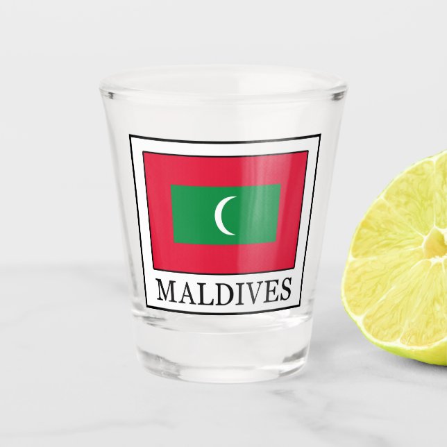 Malediven Schnapsglas (Vorderseite)