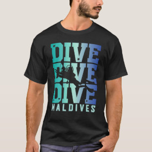 Malediven Tauchen Malediven Souvenir Taucher T-Shirt