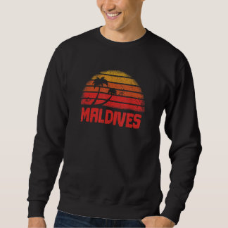 Malediven Vintag Retro 70er Throwback Sweatshirt