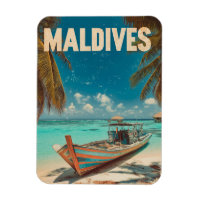 Malediven Vintage Tropischer Strand - Ozean Reise