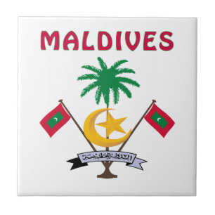 MALEDIVEN-Wappen Fliese