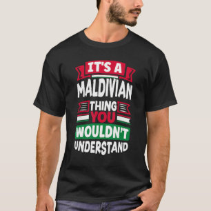 Maledivische Malediven: Maledivische Flagge als ei T-Shirt