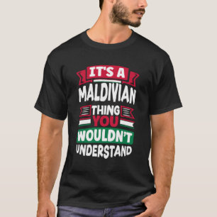 Maledivische Malediven: Maledivische Flagge als ei T-Shirt