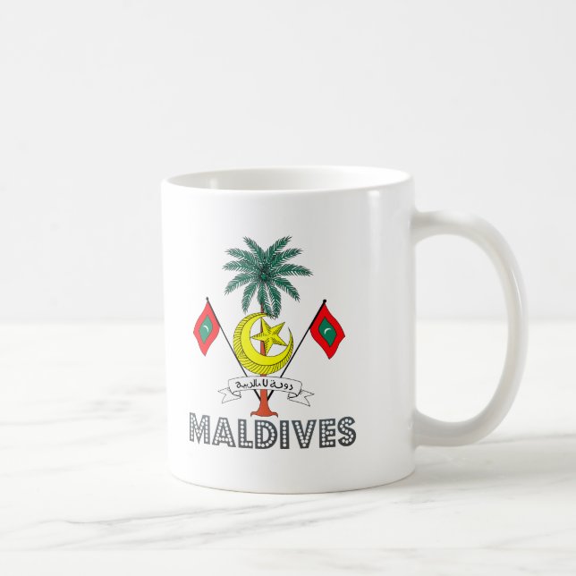 Maledivisches Emblem Kaffeetasse (Rechts)