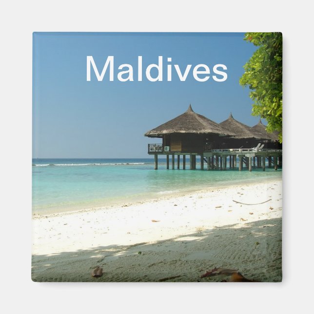 maledivisches Resort Magnet (Vorne)