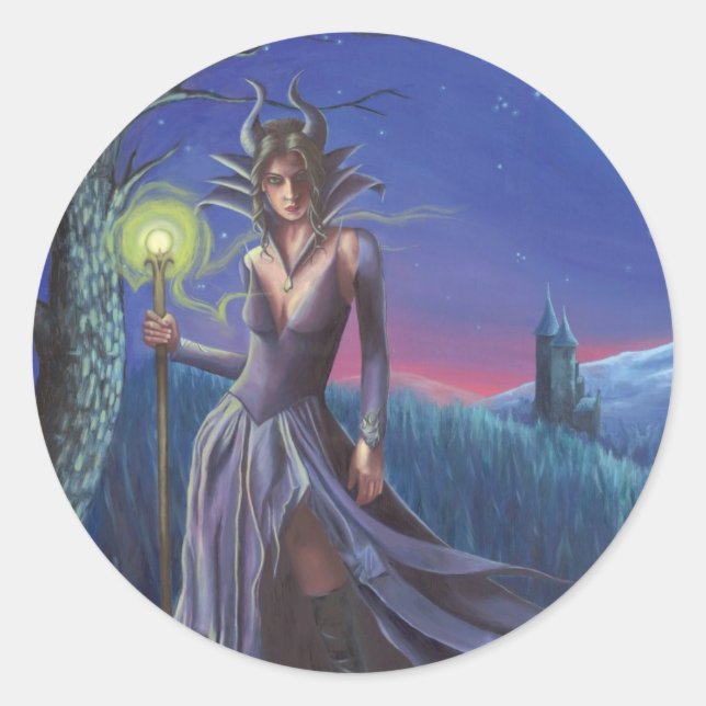 Maleficent Sticker Maleficent Art Fairy Tale Art (Vorderseite)