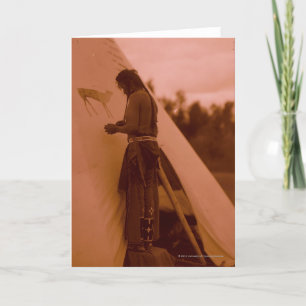 Malen des Zeichens seiner Medizin Karte