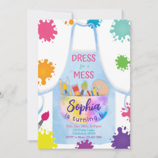 Malen Geburtstag Einladung Malerei Einladung Kunst