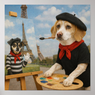 "Malen in Paris" Poster