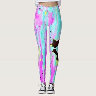 Malen Sie Abstrich-Leggings Leggings