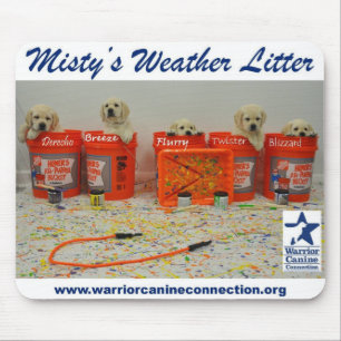 Malen Sie Eimer-Welpen Mousepad