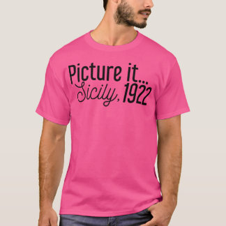 Malen Sie es sich aus Sizilien 1922 T-Shirt