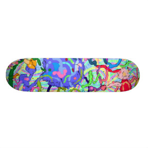 Malen Sie Kleckse Skateboard