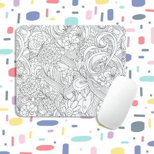 Malen Sie mich aus • Kamelien-Blumenmuster Mousepad