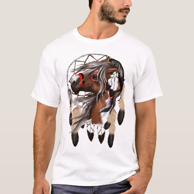 Malen Sie PferdDreamcatcher Shirt (Vorderseite)